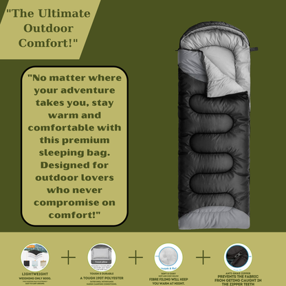 "ZYNOR™ - Premium Ultralight Sleeping Bag"