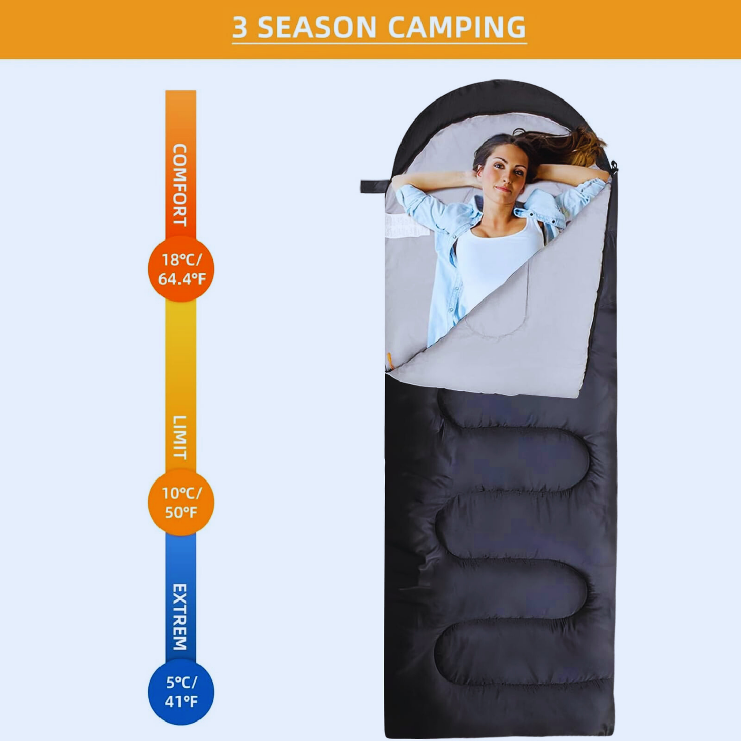 "ZYNOR™ - Premium Ultralight Sleeping Bag"