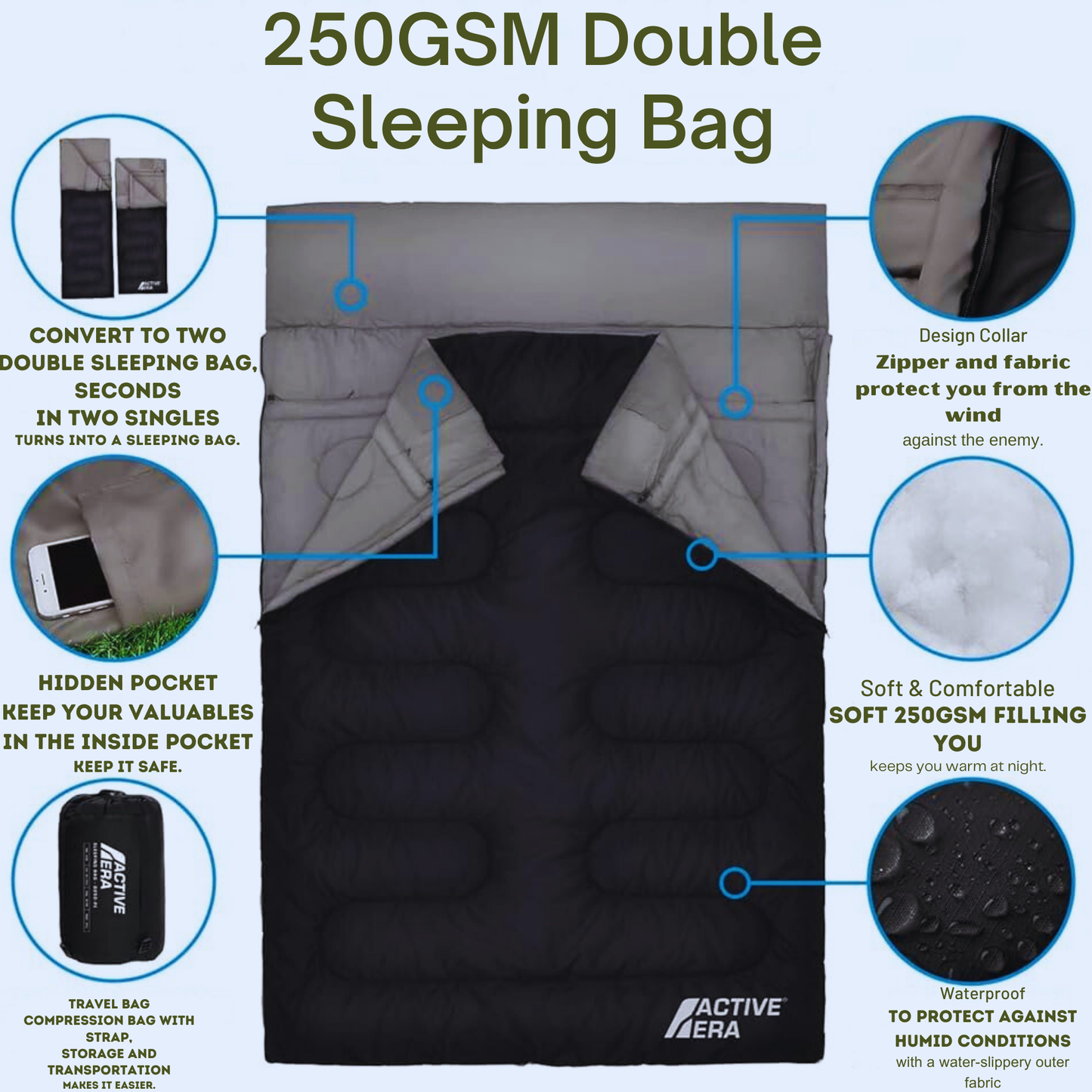 "ZYNOR™ - Premium Ultralight Sleeping Bag"