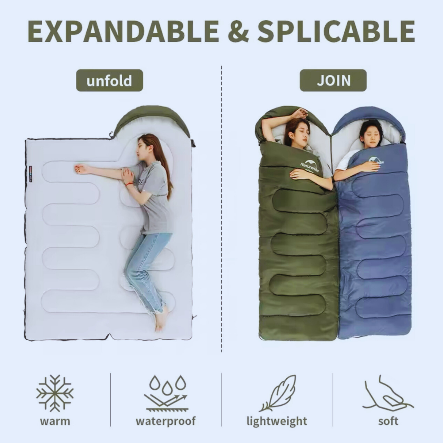 "ZYNOR™ - Premium Ultralight Sleeping Bag"